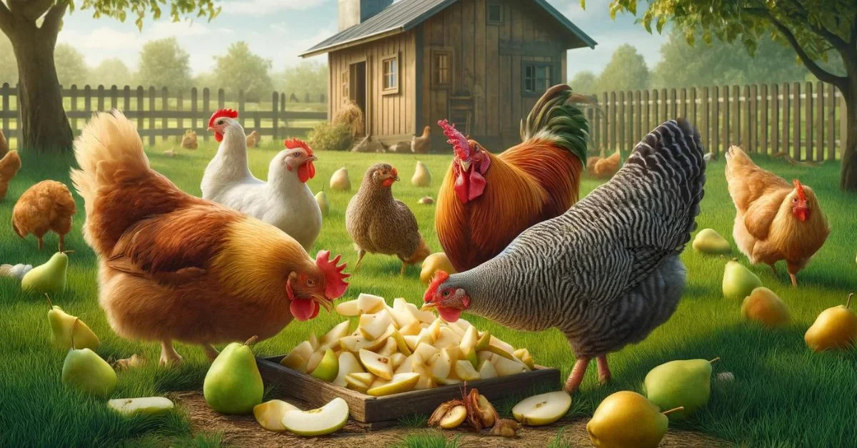 can chickens eat pears