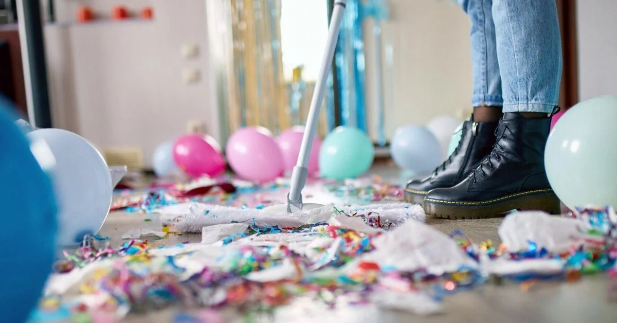 after party cleaning