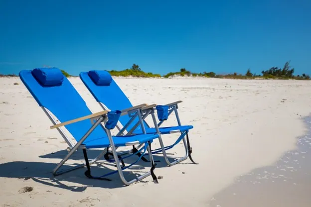 Beach equipment rental setup