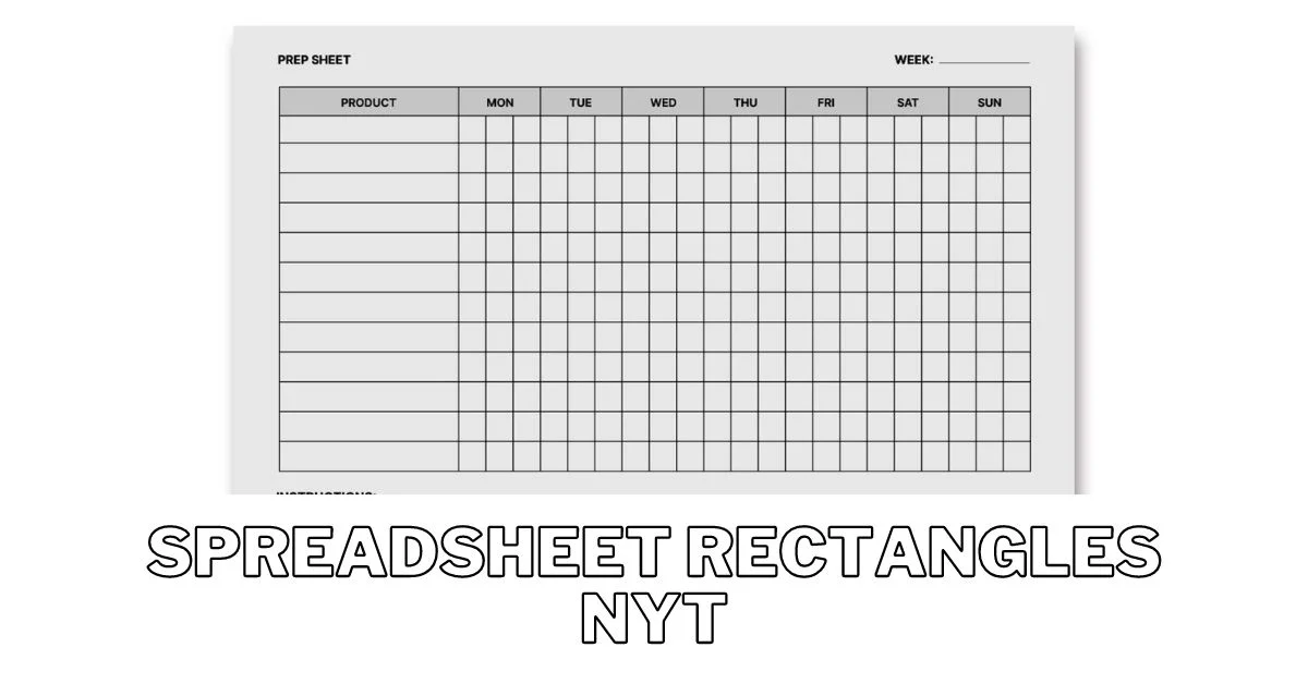 spreadsheet rectangles