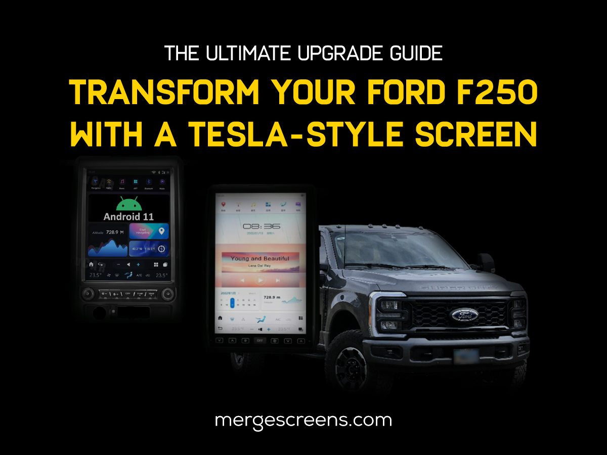 F250 with a Tesla-Style Screen