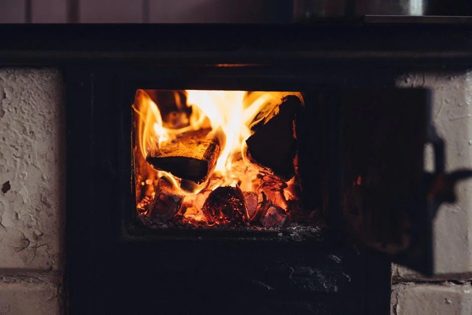 wood pellet fireplace