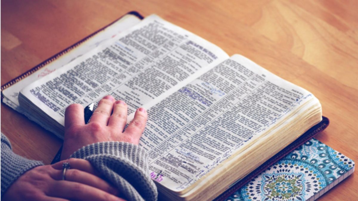 bible with study