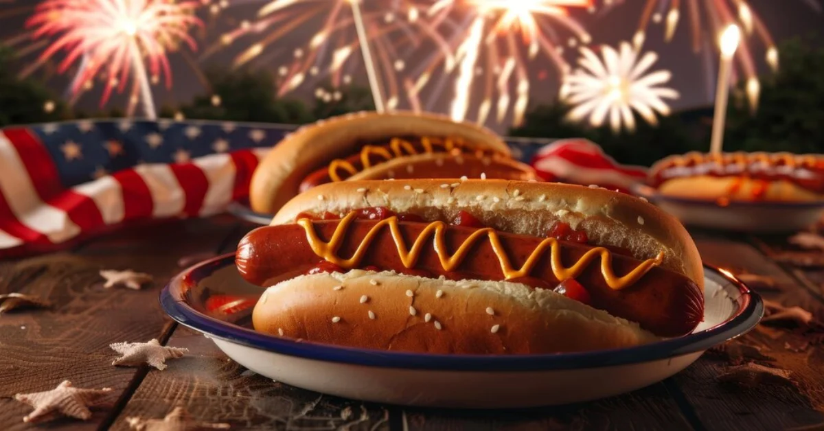 red ruby hotdogs salute firework