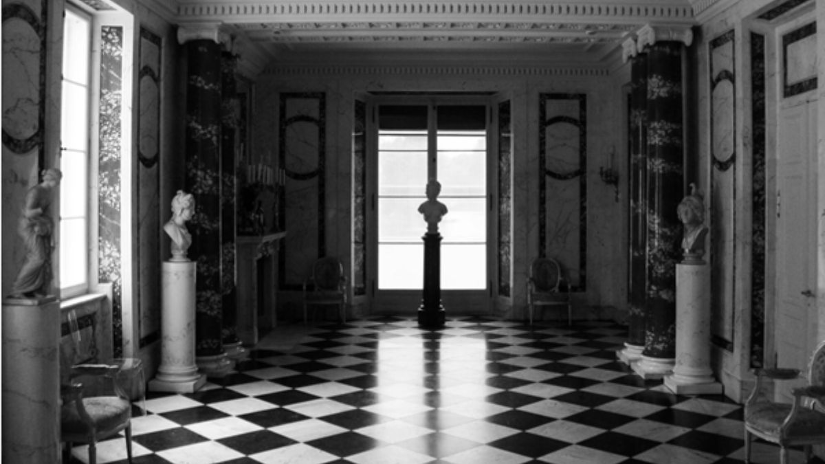 black and white vinyl flooring