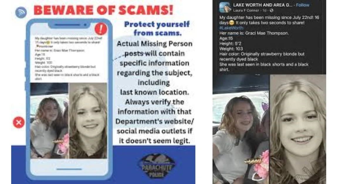 missing person gracie mae Thompson