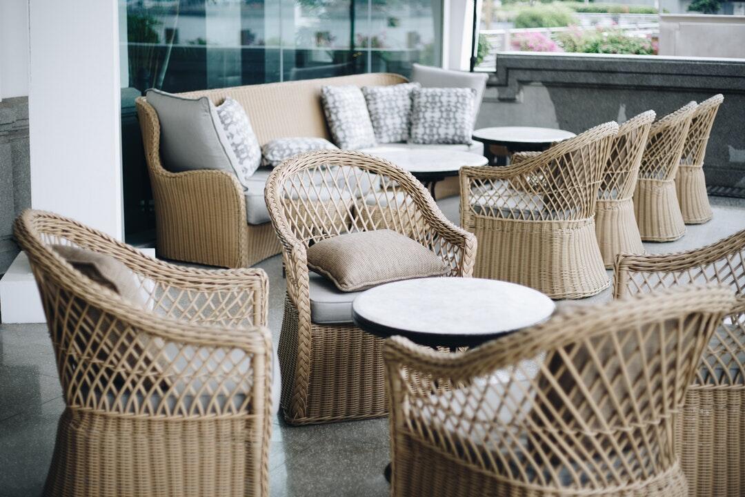 boho rattan chair
