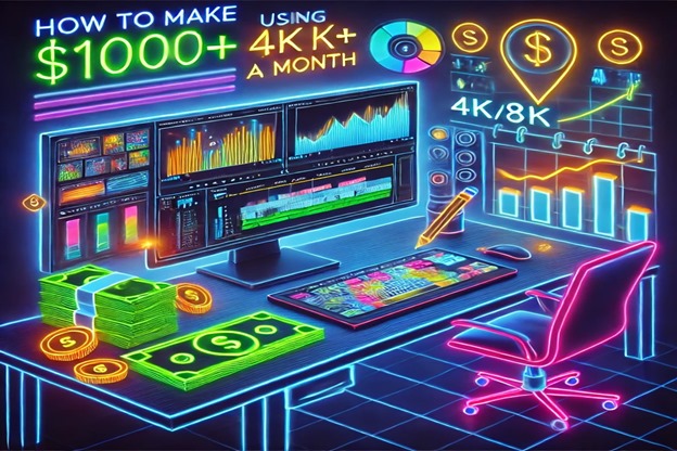 $1000+ a Month Using Royalty-Free 4K/8K Content