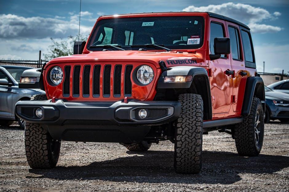 red jeep wrangler