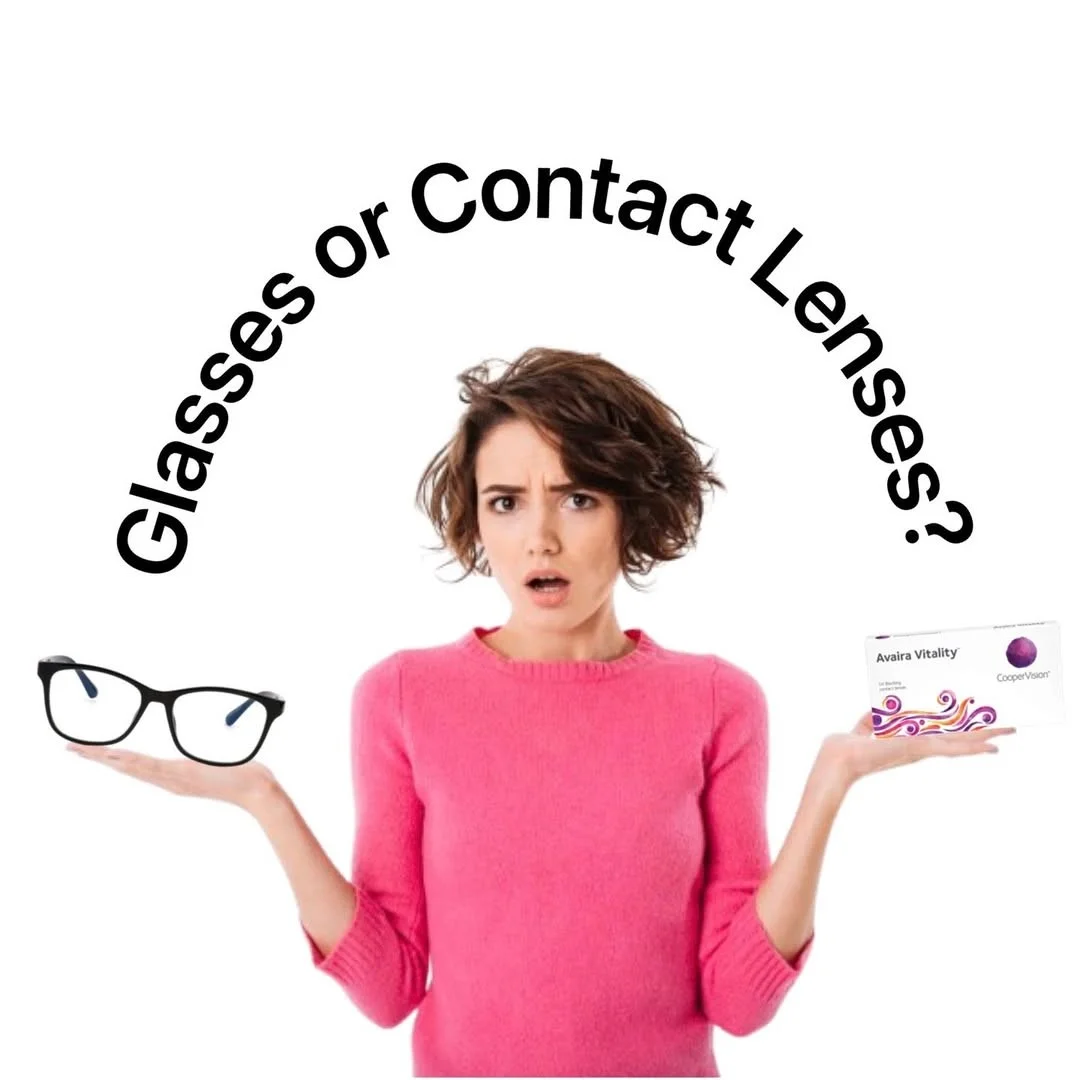glasses and contact lenses