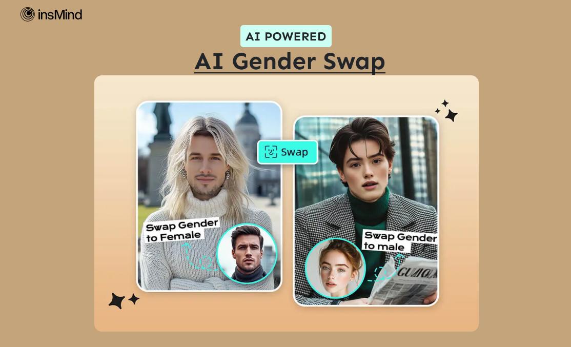 insMind AI Gender Swap - Discover a New Version of You Online for Free