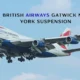 british airways gatwick new york suspension