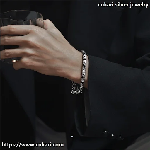 Silver Bangles for Men
